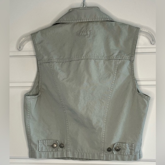 Vintage Banana Republic 100% Cotton Vest Full Button Sz XS Cowgirl Western - Picture 4 of 11